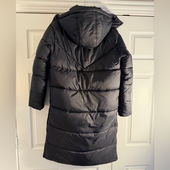 NWT Women's Alo Gold Rush Trench Black Puffer Coat - Picture 9 of 14